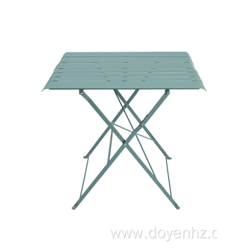 71*52cm Metal Rectangle Folding Slat Table